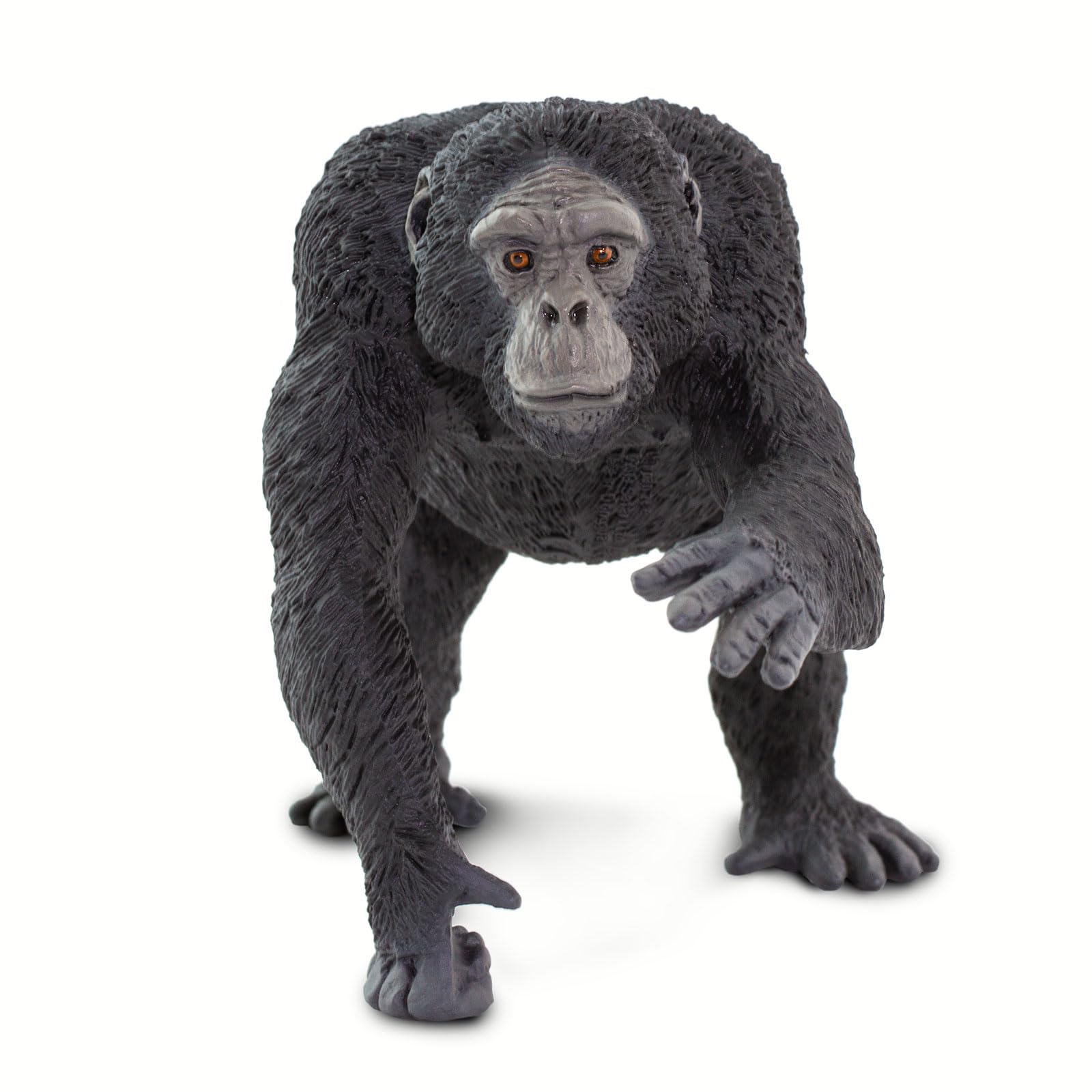 Safari Ltd. Chimpanzee Figurine - Lifelike 4" Primate Figure - Educational Toy for Boys, Girls, and Kids Ages 1+