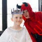 Royal Silver Crown for Birthday, Prom, and Holiday Parties - Prince or Princess Headdress for Kids, Teens, and Adults