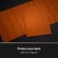Curator® Tournament TCG Matte Sleeves - Standard Size (66x91mm) w/Black Backs - Non-PVC - “Sienna” (Red) Palette Series - Compatible with Magic