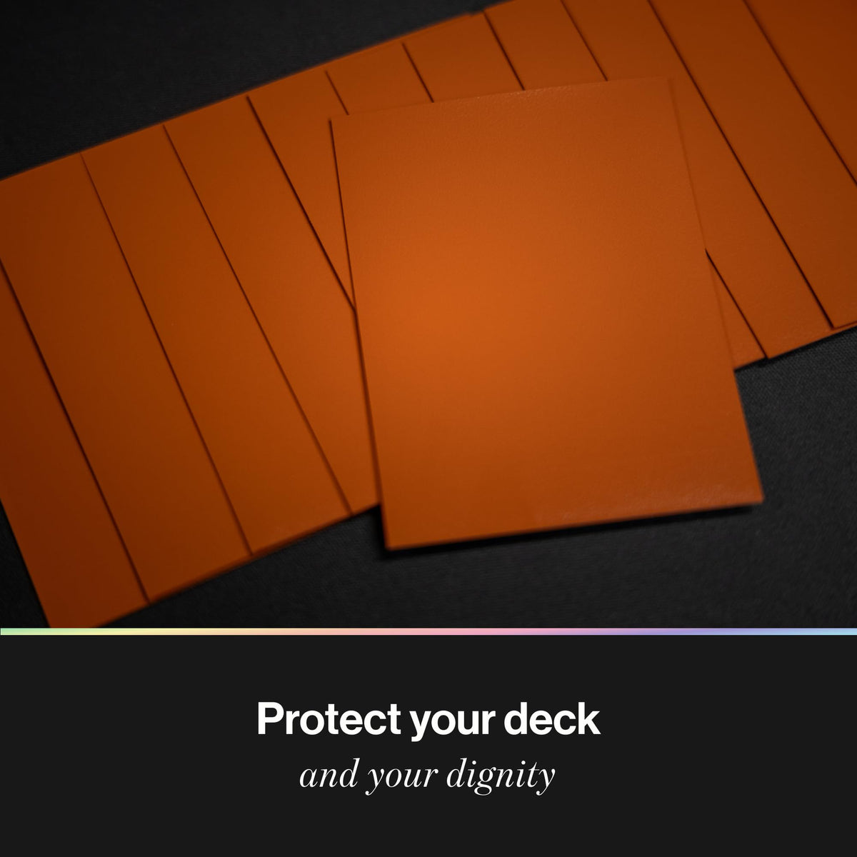 Curator® Tournament TCG Matte Sleeves - Standard Size (66x91mm) w/Black Backs - Non-PVC - “Sienna” (Red) Palette Series - Compatible with Magic