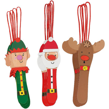 Craft Stick Christmas Ornament Craft Kit - Makes 12 - Crafts for Kids and Fun Home Activities
