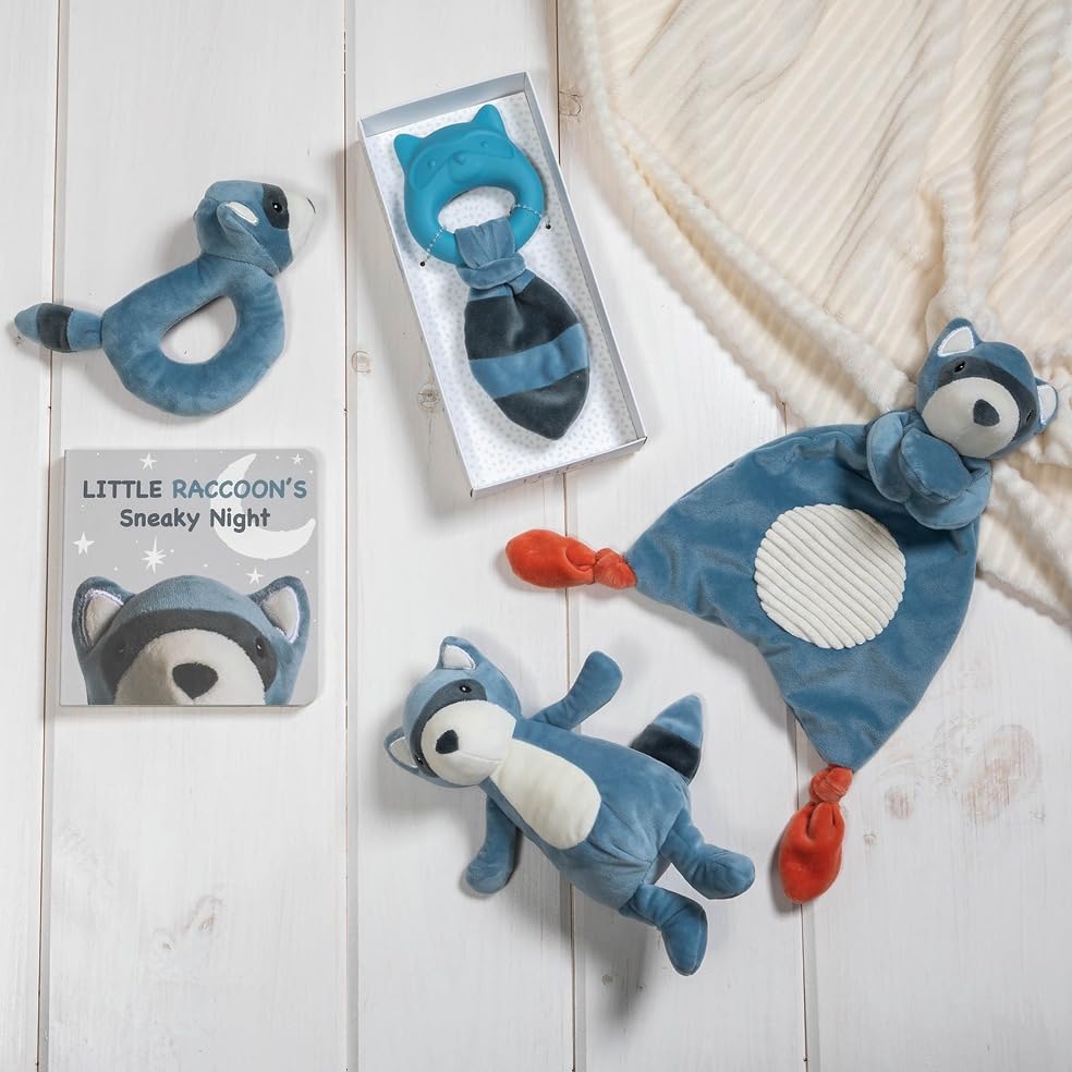 Mary Meyer Teething Toys Leika Silicone Baby Teether for Babies 0-12 Months, 9-Inches, Little Raccoon
