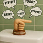 NPW Pull My Finger Novelty Sound Machine - Funny Office Desk Toy, Stress Relief Prank Gift for Work & Home (9 Hilarious Fart Sounds)