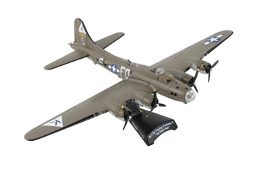 Postage Stamp B-17F Flying Fortress 1/155 Ye Olde Pub Airplane Model - Highly Detailed Die-Cast Collectible with Display Stand for Adult Collectors