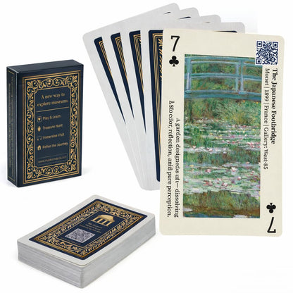 merryhome Arts of Playing Cards with QR Audio Guides - The National Gallery of Art x Discover Art & Play Cards | Themed Playing Cards | Museum Decks |