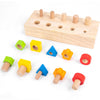 Gudong Children Nut Bolts Education Toys Montessori Color Shape Wooden Sensory Toy Kids Fine Motor Skill Screw Board Matching Cognition Game
