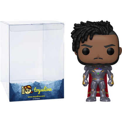 Funko Infinity Killmonger: P o p ! Vinyl Figurine Bundle with 1 Compatible 'ToysDiva' Graphic Protector (969-58652 - B)