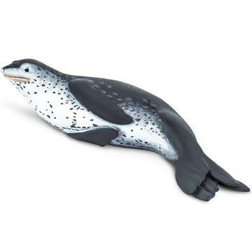 Safari Ltd. Leopard Seal Figurine - Detailed 5.75" Plastic Model Figure - Fun Educational Sea Life Play Toy for Boys, Girls & Kids Ages 3+