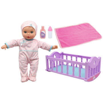 Crib Time Fun - 12" Doll Playset, New Adventures, Children's Pretend Play, Ages 2+
