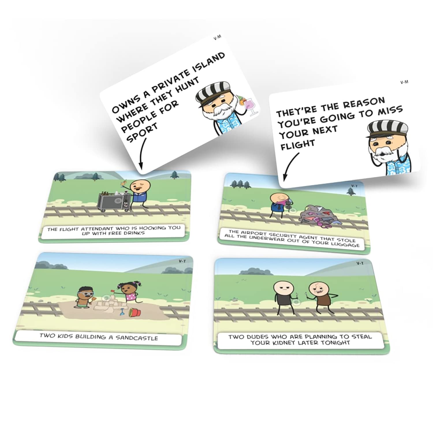Skybound Entertainment Trial by Trolley: Vacation Expansion - Skybound, Party Game of Moral Dilemmas & Trolley Murder, Ages 14+, 3-13 Players,