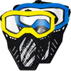 2 Pack Tactical Toy Mask Compatible with Toy Gun Party, for Apollo, Zeus, Khaos, Atlas, Artemis Blasters Rival Toy Mask (Yellow&Blue)