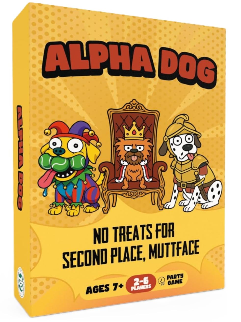 DR DINGUS Alpha Dog - Fast Slap Card Game - 2-6 Players - Ages +7-15 Minutes to Play - High Stakes - Party, Family Night, Kid and Adult