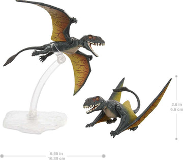 Jurassic World Toys World Amber Collection Dimorphodon Flying & Crouching Dinosaur Figure Collectibles 2-Pack Toy 6-in Scale, Posable Joints,