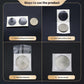 Magiarcana 2x2 Coin Flip Sleeves - 1000pcs, No Stapler Needed, Protectors & Holders for Collectors & Miniature Coins - Reusable Self Seal