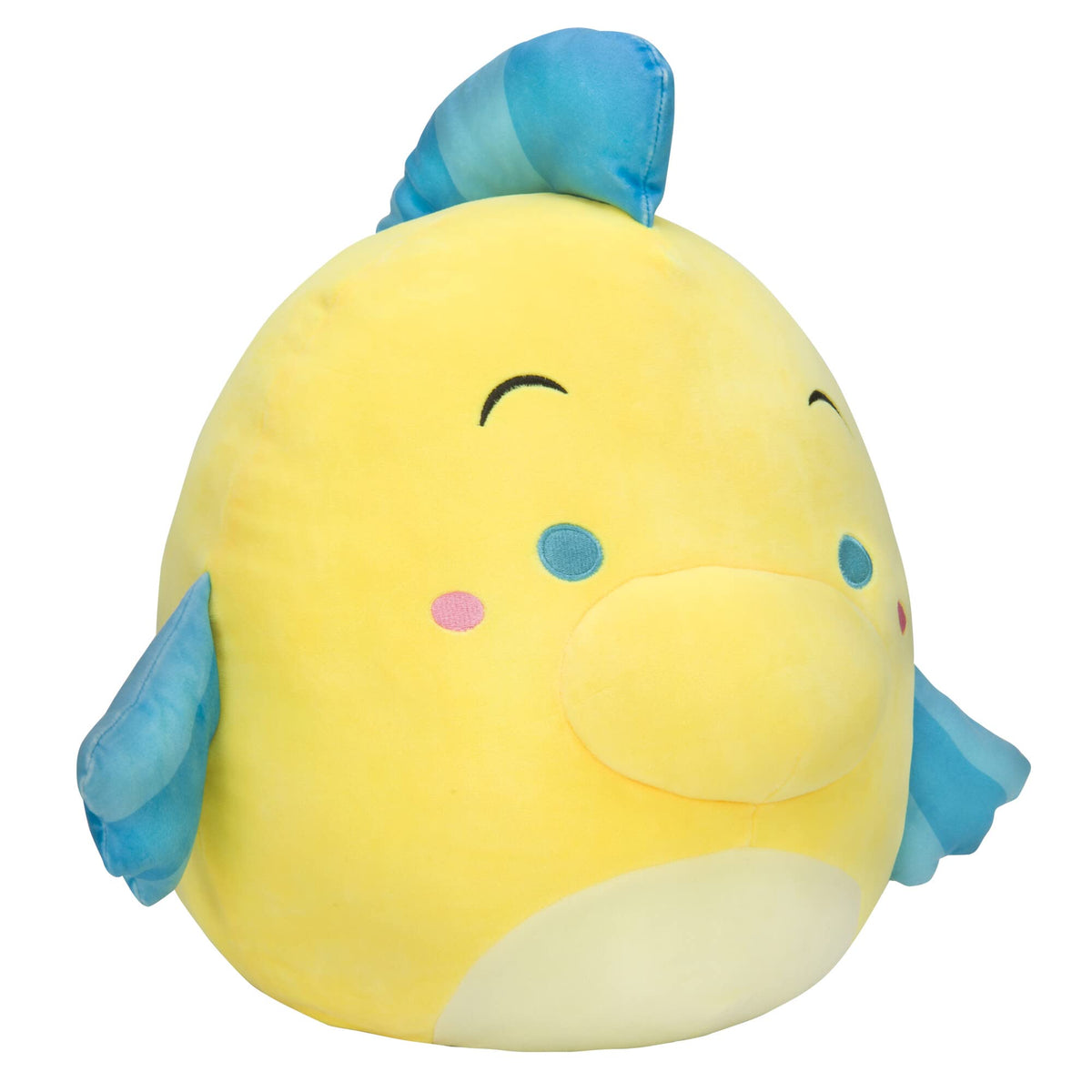 Squishmallows Disney 14-Inch Flounder Plush - Add Flounder to Your Squad, Ultrasoft Stuffed Animal Large Plush Toy, Official Kellytoy Plush
