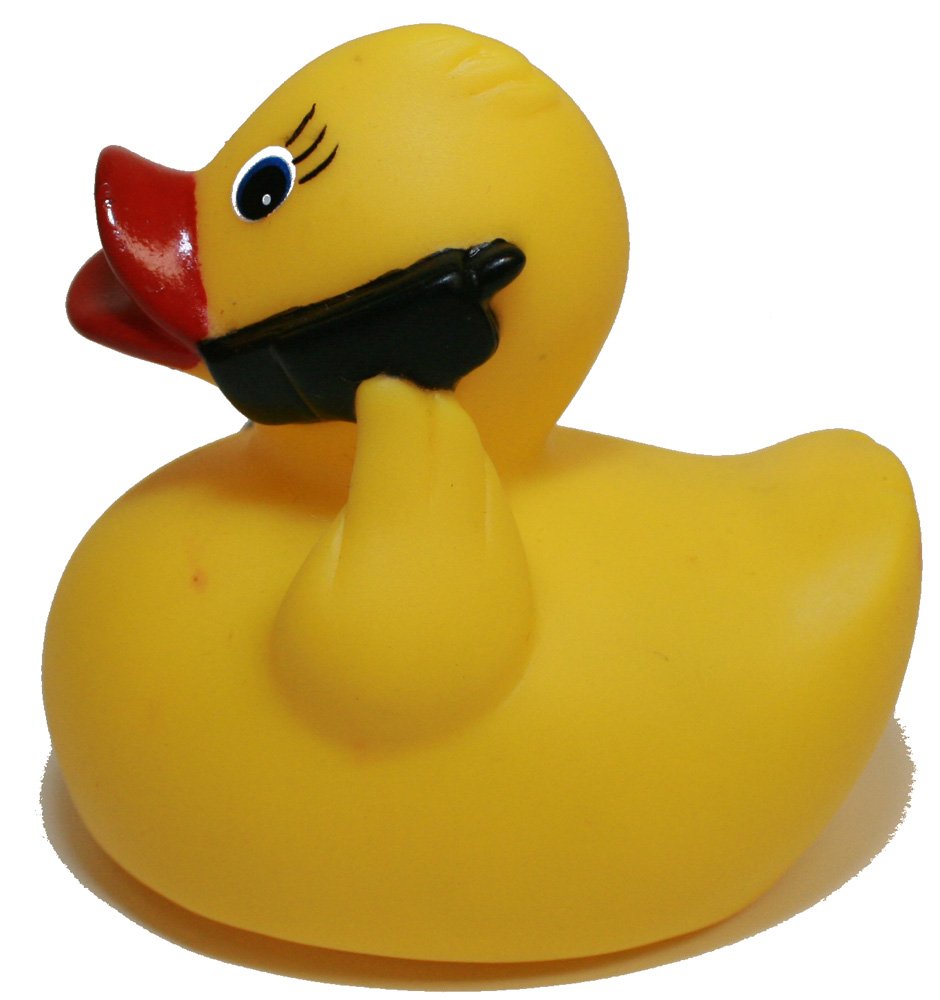waddlers Rubber Ducks Family on the Go Telephone Duck, Brand Toy Bathtub Rubber Ducks that Float Upright, Rubber Ducky Birthday on the Go Life Style