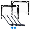 TronX - Mini Kids Knee Hockey Set - Complete 4-Player Indoor Kit with (2) Mini Goals, (4) Mini Sticks, and (2) Mini Foam Balls