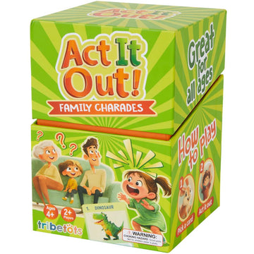 Charades for Kids & Family - Fun Acting Card Game for Family Game Night, No Reading Required & Cooperative Picture Charades Board Game, Ages 4 and Up