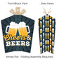 Big Dot of Happiness Cheers and Beers Happy Birthday - Table Decorations - Birthday Party Fold and Flare Centerpieces - 10 Count