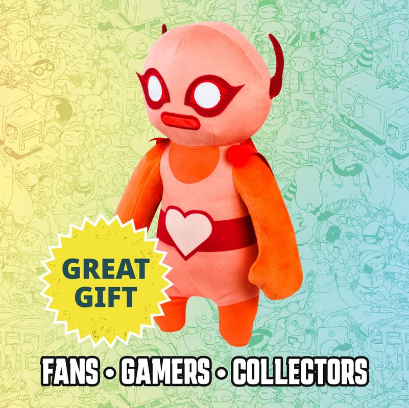Gang Beasts Red Wrestler Plush 12" Video Game Character Doll Figure