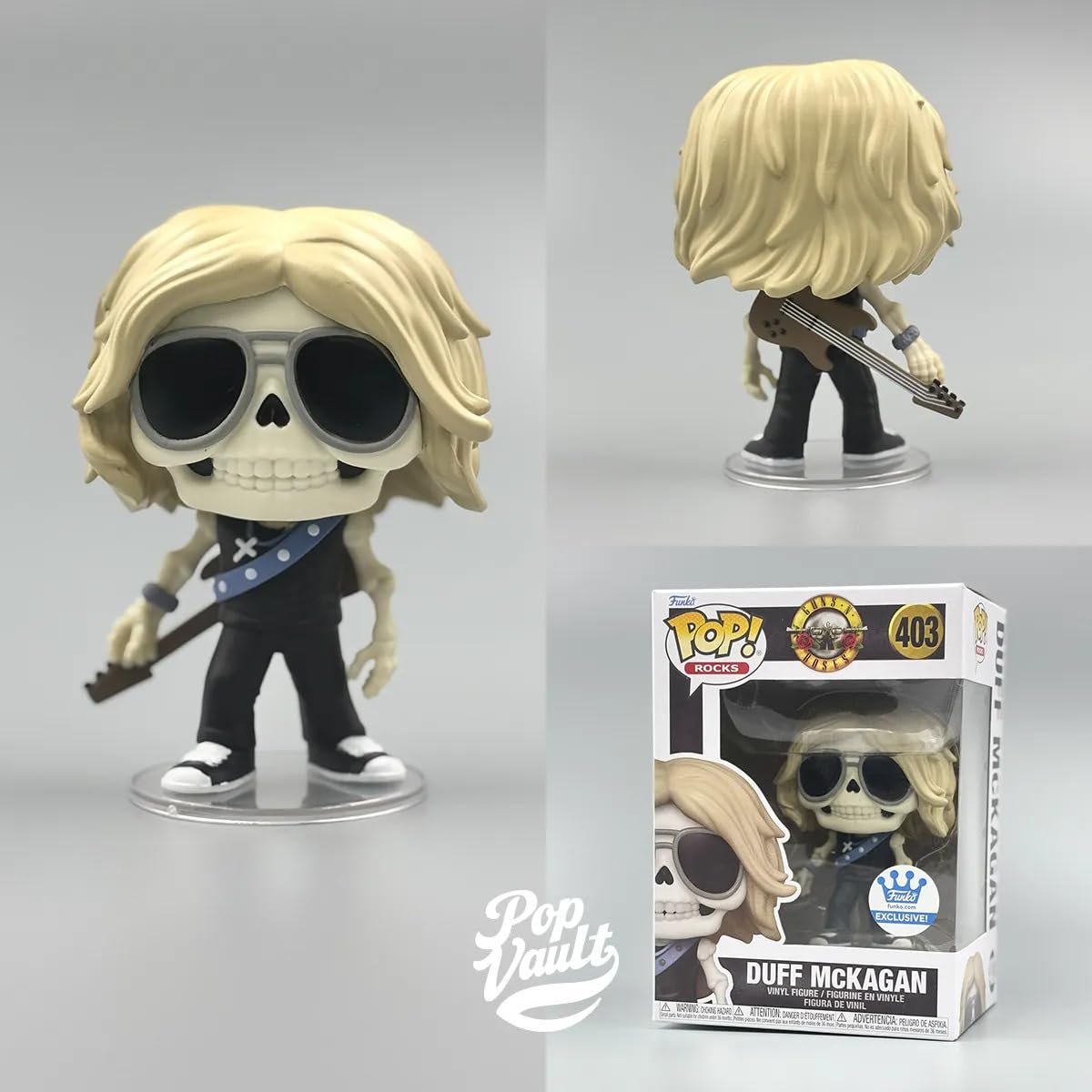 Funko Pop! Rocks: Duff McKagan (Skeleton) Vinyl Figure, 3.8 Inches, Exclusive