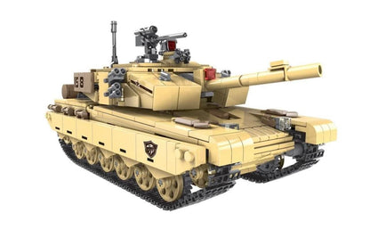 General Jim's Type 99 Main Battle Tank Building Block Alternative Bricks Set, 1,340 Pieces - Realistic Design with Rotating Turret, Moving Cannon,