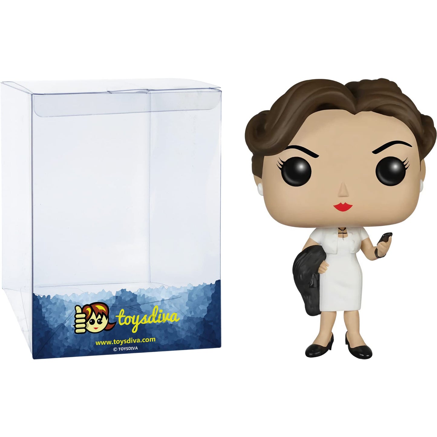 Funko Irene A d l e r : P o p ! TV Vinyl Figurine Bundle with 1 Compatible 'ToysDiva' Graphic Protector (288-06056 - B)