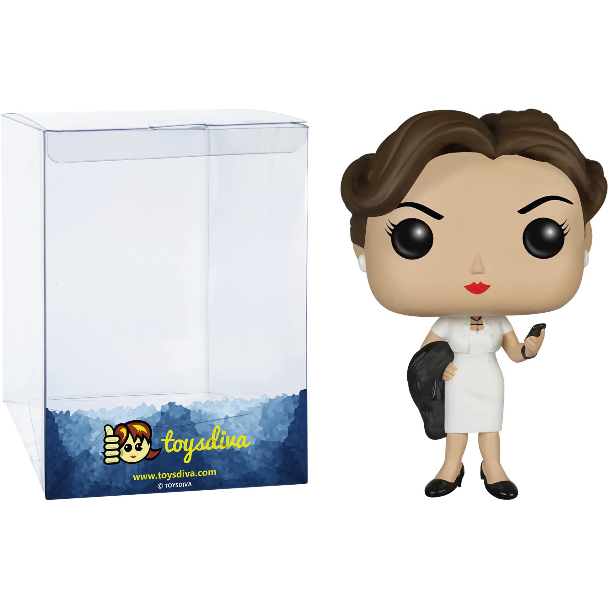 Funko Irene A d l e r : P o p ! TV Vinyl Figurine Bundle with 1 Compatible 'ToysDiva' Graphic Protector (288-06056 - B)