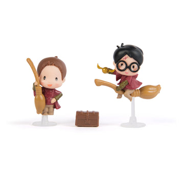 Harry Potter Micro Magical Moments, Quidditch Surprise Set with 2 Figures (Approx. 3.8 cm Tall) and Accessories, Toy for Children from 6 Years, Fan