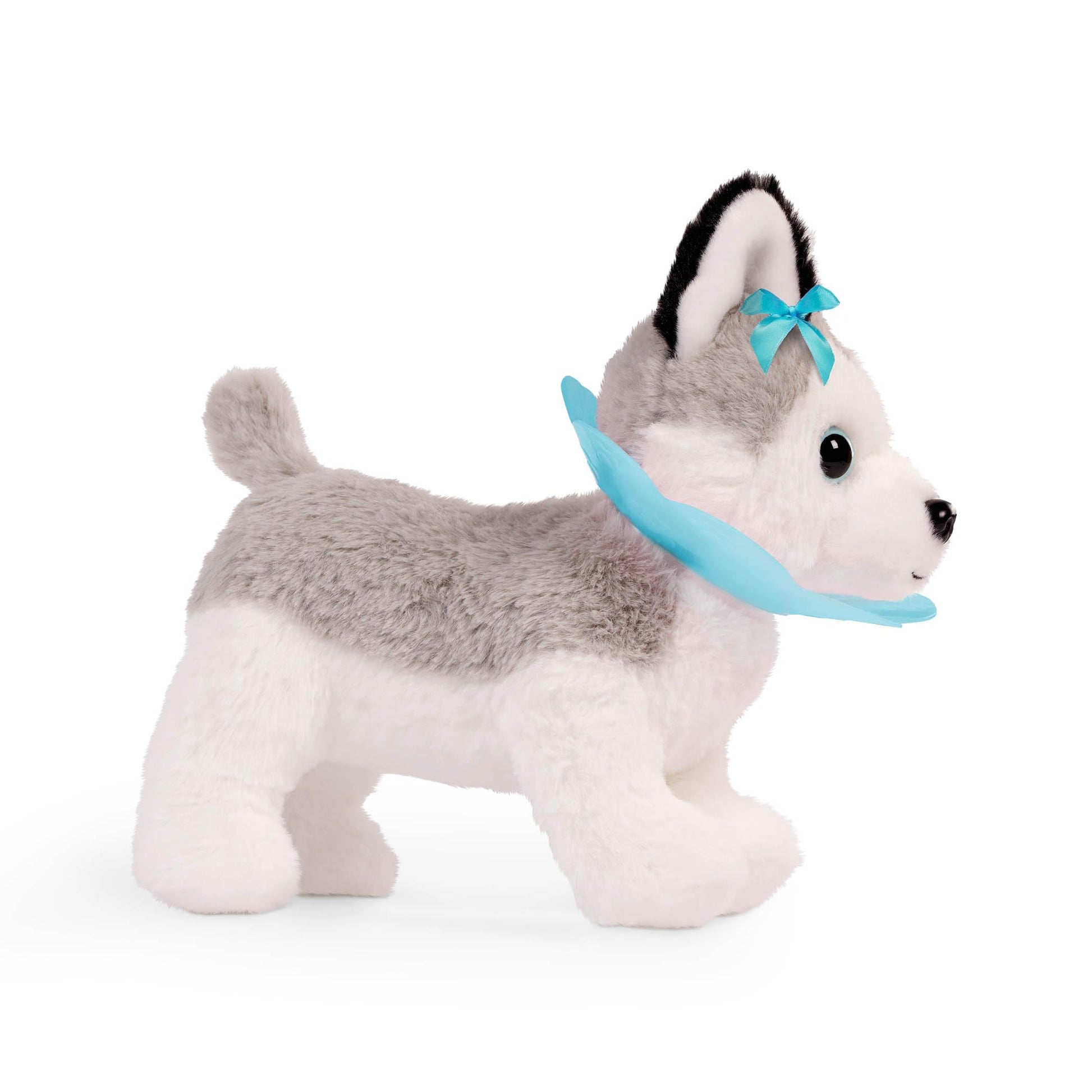 Pucci Pals Plush Husky Vet Care Carrier Playset, Stuffed Dog Set, Pet