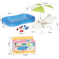 Dollhouse Furniture Accessories Set, Swimming Pool Mini House Furniture, Plastic Small Play House Accessories Toys Gift for Kids.