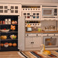 iLAND Dollhouse Furniture and Accessories Set Dollhouse Kitchen Modern Kit, Complete Miniature Cabinets Oven Refrigerator with Cookware fit 1/12 Scale