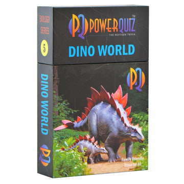 POWERQUIZ Dino World Biology Trivia Game for Kids & Adults