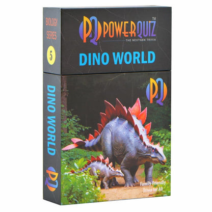 POWERQUIZ Dino World Biology Trivia Game for Kids & Adults