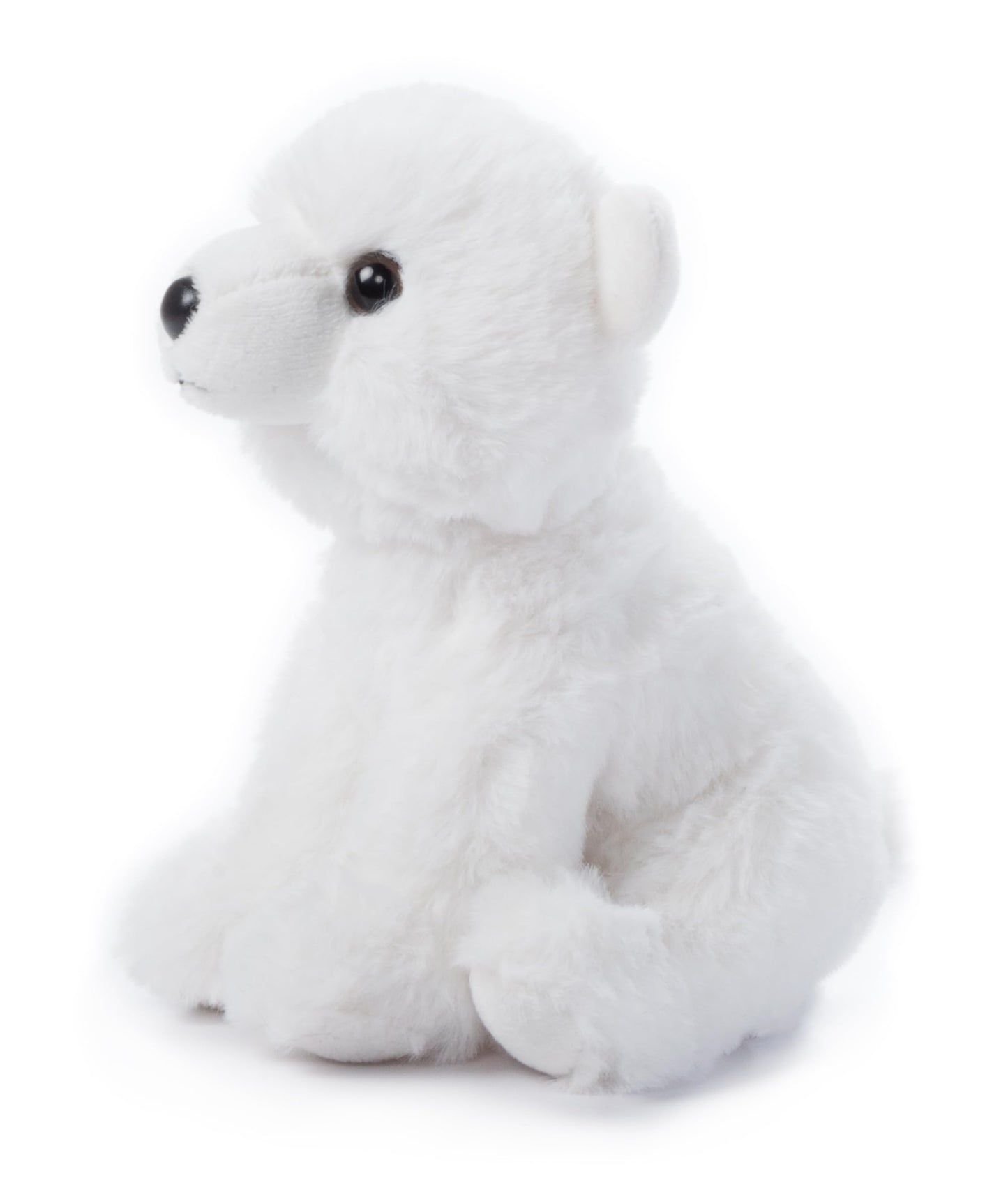 The Petting Zoo Polar Bear Stuffed Animal Plushie, Gifts for Kids, Wild Onez Babiez Zoo Animals, Polar Bear Plush Toy 6 inches