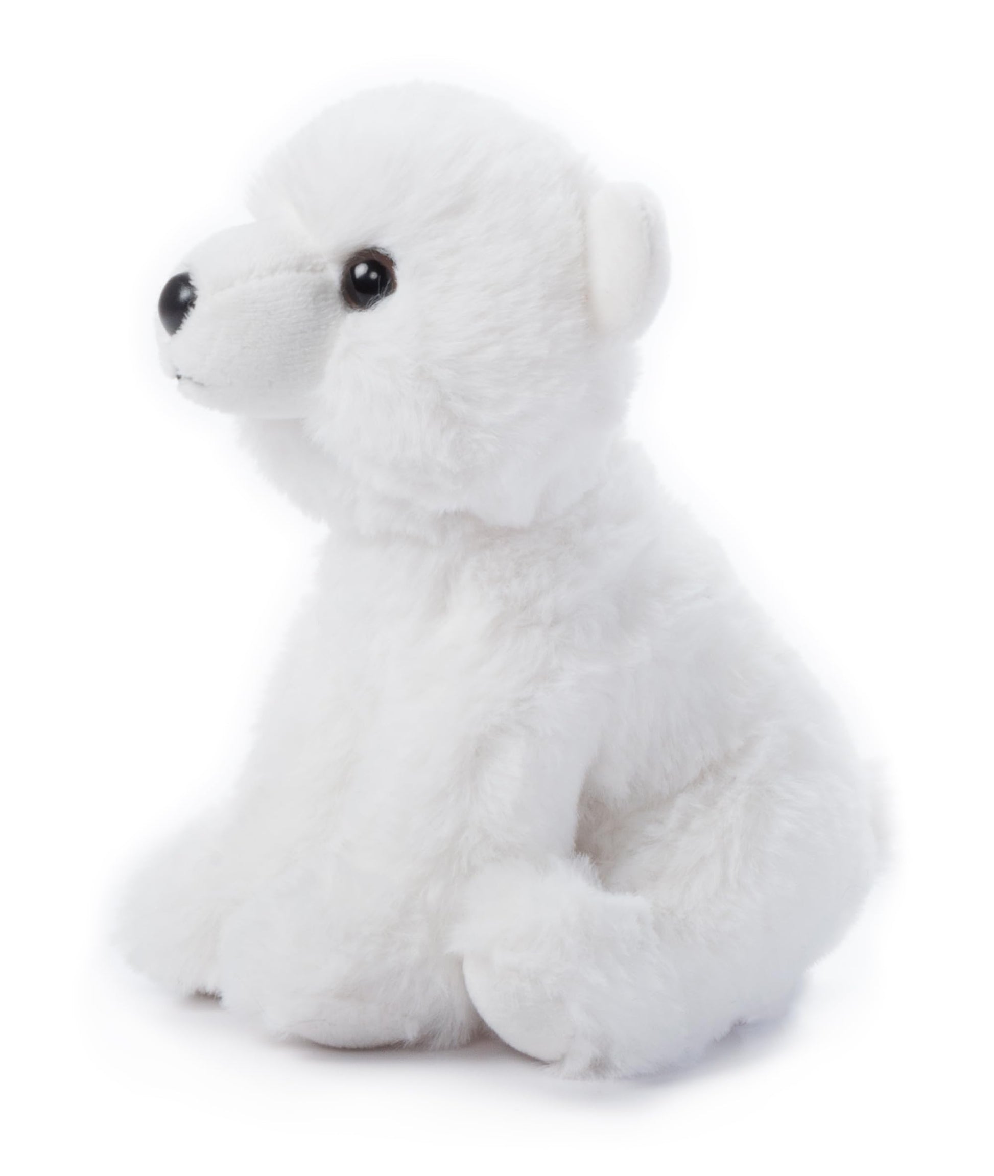 The Petting Zoo Polar Bear Stuffed Animal Plushie, Gifts for Kids, Wild Onez Babiez Zoo Animals, Polar Bear Plush Toy 6 inches