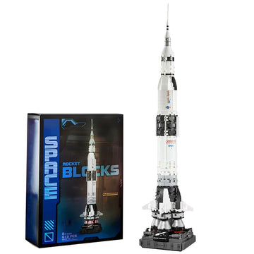 APENGBAOL Saturn V Space Rocket and Vehicles Building Blocks Set,613 Precision Space Shuttle Building Block Toys for Kids .Gifts for Adults