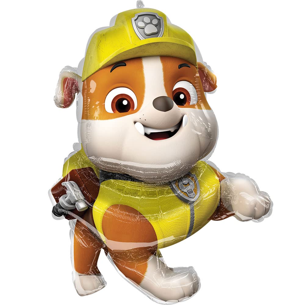 Anagram Rubble Paw Patrol Supershape Red Foil Balloon