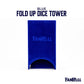 FanRoll Fold Up Dice Tower: Blue, Role Playing Game Dice Accessories for Dungeons and Dragons