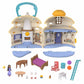 Mattel Disney's Wish Mini Doll & Dollhouse Playset, Asha of Rosas Cottage with Micro Doll, Star Figure & 15+ Furniture & Accessories, Travel Toys