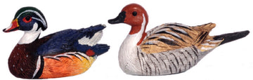Dollhouse Miniature 1:12 Scale 2 Pc Duck Decoys SET #T8524
