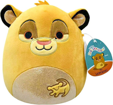 Squishmallows Simba 7 inch Simba, Original Disney Soft Toys Multi-Colour
