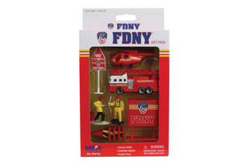 Daron FDNY 10-Piece Die-Cast Fire Truck Vehicle Gift Set