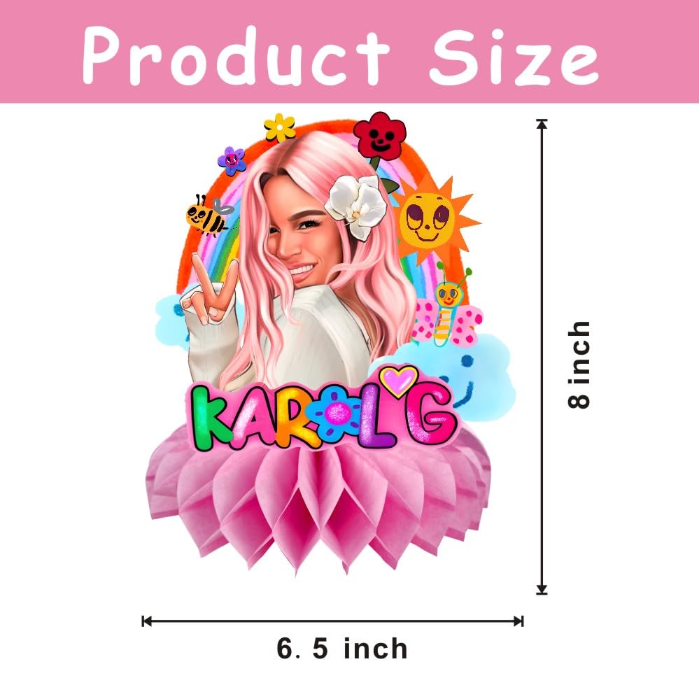 8Pcs Music Girls Table Centerpiece Birthday Party Supplies Table Decorations for Kids Party Decorations
