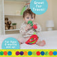 Eric Carle Very Hungry Caterpillar Activity Apple and Plush - Crinkle Texture Inside and Attached Leaf Teether - Hanging Loop for On The Go Fun
