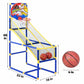 Liberty Imports Kids Arcade Basketball Game Set with Automatic Ball Return, Indoor Mini Basketball Hoop Shooting Game, Includes 2 Inflatable Balls