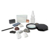 GeLaozee Mineral ID Kit - 13 Pieces - Includes Dropper Bottle, Streak Plate, Glass Plate, Magnet, Nail, Copper Sheet, Retractable Hand Lens, Rock