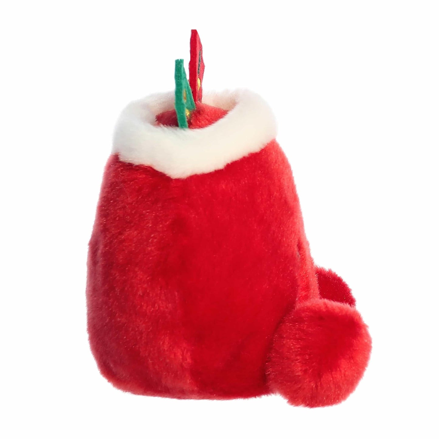 Aurora® Festive Palm Pals™ Velvet Santa Bag™ Stuffed Animal - Fun Collectible Plush for Kids and Adult Collectors - Perfect for Holiday Decorations or