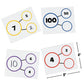 Fun Express Number Bond Dry Erase Cards - 50 Pieces - Educational and Learning Activities for Kids
