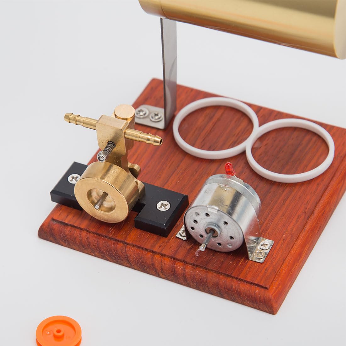 ENGINEDIY Steam Engine Kits That Works, Mini Swing Type Steam Engine with Boiler DIY Kit, Metal Engine Model Kits for Adults to Bulid